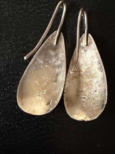 silver earrings