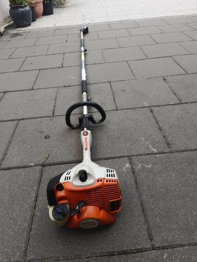 Stihl KM RC 56 Kombi hedge trimmer with extra long reach.
