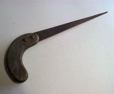 Unusual old saw