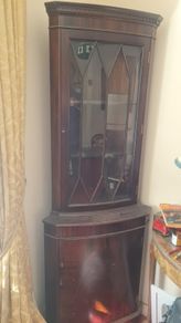 Antique Corner Display Unit