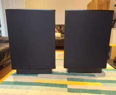 Quad ESL63 Speakers Boxed with stands