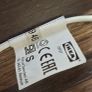 IKEA FADO White Glass Globe Table Lamp Image 3