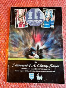 1997 FA Charity Shield Programme Manchester United Vs Chelsea