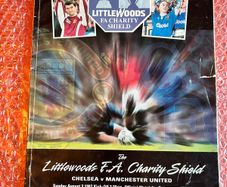 1997 FA Charity Shield Programme Manchester United Vs Chelsea