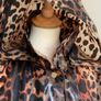 Donna Karan New York Animal Print Raincoat Size Medium Image 3