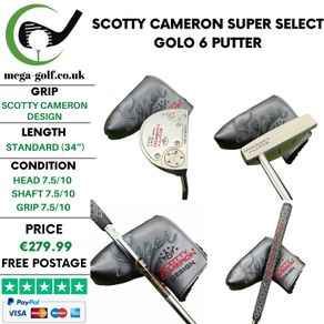 Scotty Cameron Super Select Golo 6 Putter / 34