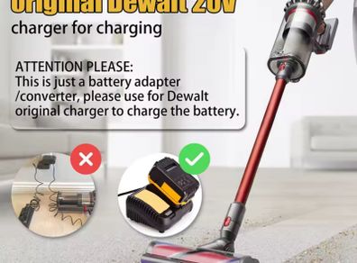 DW20V11S Battery Adapter For Dewalt 20V Li-Ion Battery To For Dyson V11 SV15 Battery Work With V11 Series Vacuum Cleaner