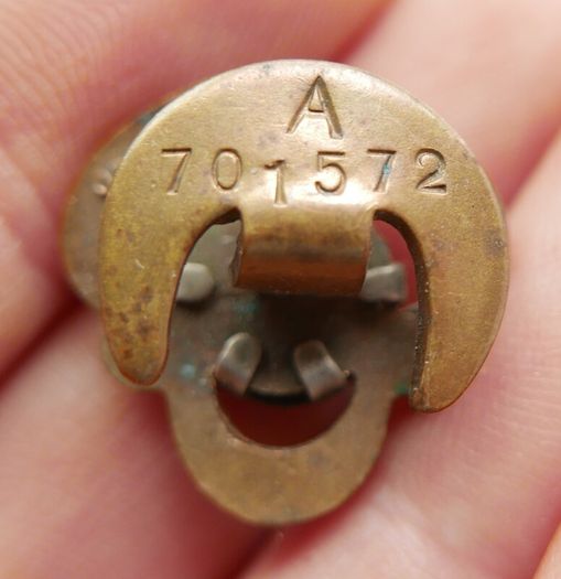 Vintage 1921 British Legion Brass Lapel Badge: J R Gaunt London