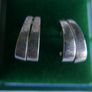 Vintage Sterling Silver 925 Hoop Drop Stud Earrings 4,6g Image 2