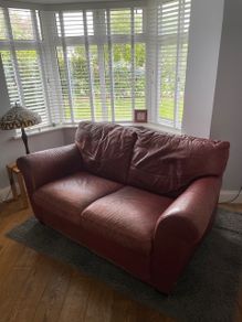 Natuzzi Leather 2 seater couch.