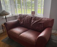 Natuzzi Leather 2 seater couch.