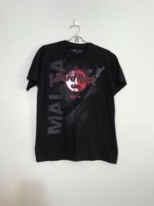 Hard Rock Cafe Malta Mens Medium Fit T-Shirt Black