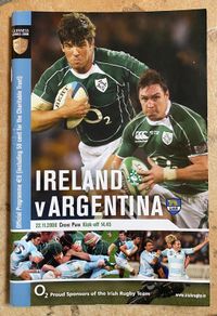 2008 Ireland v Argentina - November International Programme