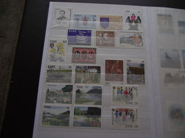 A New Stock Book With Collection Of Mint Irish Stamps N3