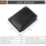 Baellerry Short Wallet for Men PU Leather Custom Embossed RfID Blocking Front Pocket Gift Image 2