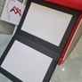 Photo Album - Mario Acerboni - Faux Black leather in beautiful red presentation box. 12 pages takes 24 images 8" x 12" Image 3
