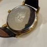 Citizen Men's Eco Drive White Dial Gold Tone Case Black Leather Strap Image 6