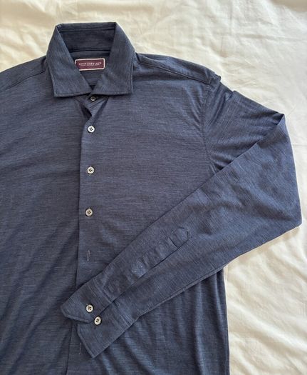 Louis Copeland navy jersey shirt