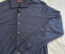 Louis Copeland navy jersey shirt