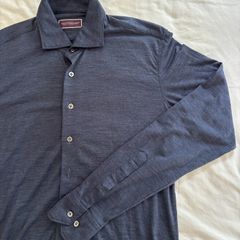 Louis Copeland navy jersey shirt