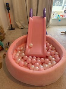 Soft Padded Ball Pit with Balls & Slide