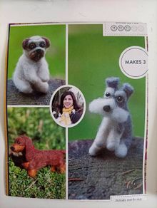 Needle Felting kit "dogs"