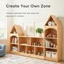 3-Tier Corner Cabinet for Toy Storage  15mm Rubberwood, Rounded Edges, Kid Reachable Height, Suitable for Kids Room, Playroom, Nursery, Classroom etc. Image 4