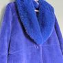 cobalt blue fur coat Image 3