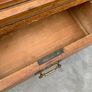 Late Victorian Oak Dressing Chest With Mirror. Image 3