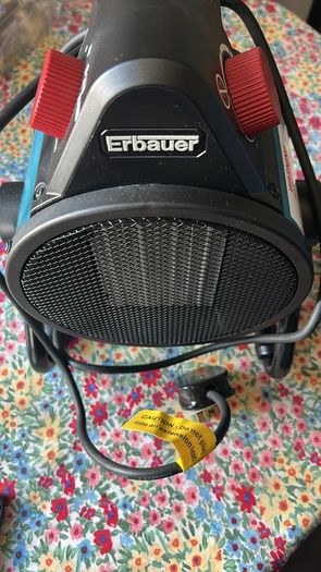 Erbauer Electric 2500W Blue, black & red PTC workshop heater