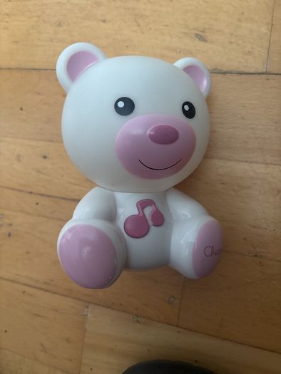 CHICCO Night light musical teddy bear pink