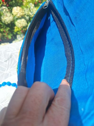 Sutliyan Handmade Blue Canvas Sling Bag