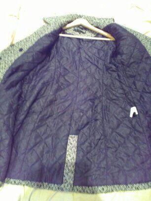 womans long heavy coat size medium
