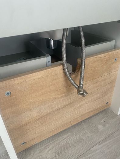 Lucca 500 Matt White Wall Hung Vanity Unit Complete with Basin & Taps