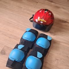 Child's spiderman helmet blindside knee and elbow pads