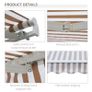 10' x 8' Manual Retractable Sun Shade Patio Awning Image 7