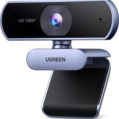 Webcam for PC, Full HD 1080P 30fps Webcam for Laptop, Clear Stereo Audio Mics, Auto Light Correction, 85 View Web Cam USB Camera for Live Streaming, Video Calling, Conferences, Switch 2
