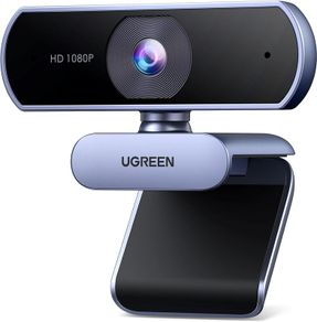 Webcam for PC, Full HD 1080P 30fps Webcam for Laptop, Clear Stereo Audio Mics, Auto Light Correction, 85 View Web Cam USB Camera for Live Streaming, Video Calling, Conferences, Switch 2