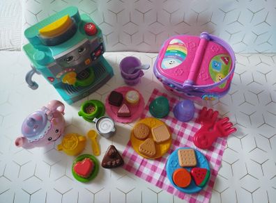 Sweet Treats Learning Cafe (Leap frog) - Shapes And Sharing Picnic Basket (Leap frog) - Laugh & Learn Tea Set (Fisher-price)