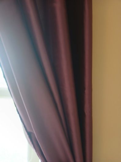 Plum curtains
