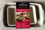 Set of 2 rectangular roasting dish