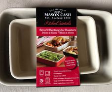 Set of 2 rectangular roasting dish