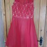 Teatro red lace mini dress (free postage) Image 5