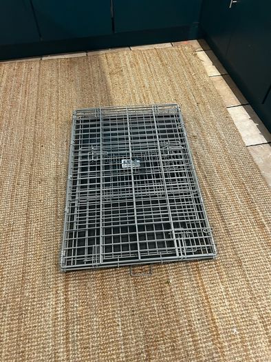Foldable Metal Dog Crate with Removable Tray