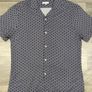 Reiss Viscose Patterned Cuban Short Mens Medium Image 2