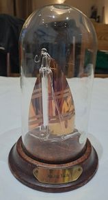 Vintage Mayflower  Glass sculpture