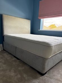 Double bed, mattress and Headboard