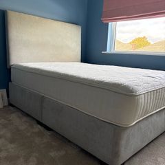Double bed, mattress and Headboard