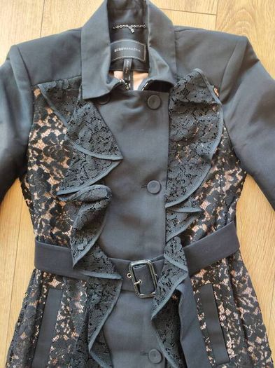 Coat Jacket BCBGMAXAZRIA size S lace black
