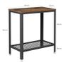 New Industrial Side, End, Bedside Table With Mesh Shelf -FREE P&P Image 6